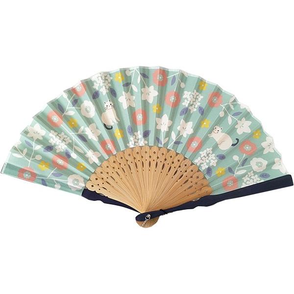 扇子 和柄 花ねこ Sensu Nekohana 季節を折りかさねる暮らし 折々屋 通販 Yahoo ショッピング