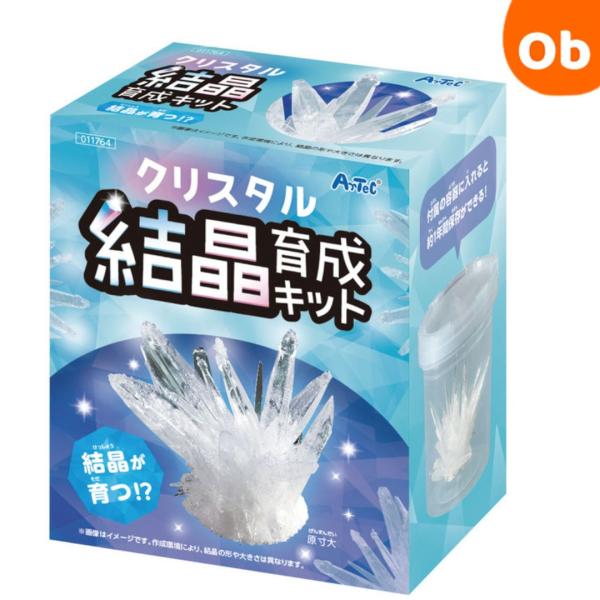 きれいなクリスタルの結晶を育てよう結晶を育成できるキット！保管用のケース付！商品サイズ：110×130×70mmセット内容：リン酸水素アンモニウム60g,ガラス,PPカップ重量：135g材質：リン酸水素アンモニウム60g,ガラス,PPカップ...
