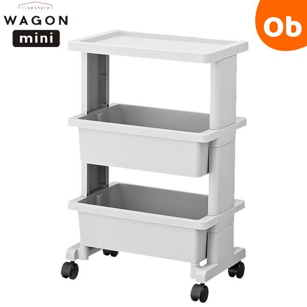 デスク下に入る※コンパクトサイズのキャスター付きワゴン※一般的なデスク高70cmの場合リビング・キッチン・ランドリーなど様々なシーンで多用途に使えるキャスター付きワゴン。天板+本体2段のテーブルワゴン3段のミニサイズです。・簡単組み立て式の...