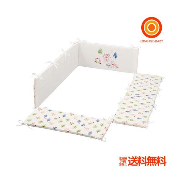 隙間風や冷暖房の風から赤ちゃんを守ったり、ベッドの柵などに頭や足がぶつかるのを守ったりと重宝するベッドガードパッドです。汚れても、ご家庭でお洗濯（手洗い）ができます。内寸60ｘ90cmのベッドに対応。ツーオープン（前面、横面）のベビーベッド...