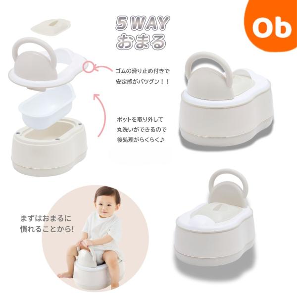 対象年齢 １歳頃〜サイズ 約幅25.5×奥行35.5×高さ28ｃｍ(1450ｇ)材質 【ポリプロピレン】本体・ポット・フタ・取っ手・便座 【ＴＰE】便座のフチのゴム部分・本体裏面すべり止め部分 【スチール】ネジ