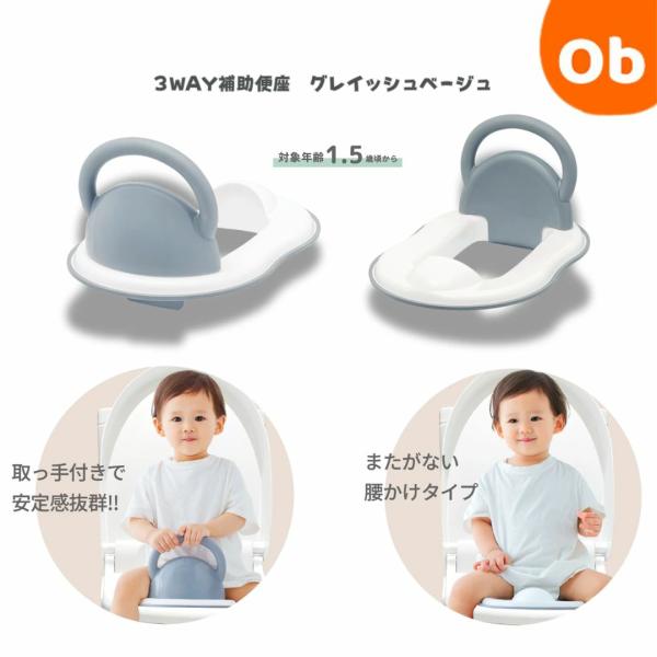 対象年齢 1才6ヶ月頃〜材質 取っ手【ポリプロピレン】便座【ポリプロピレン】便座のフチのゴム部分【ＴＰＲ】ネジ【スチール】カラー グレー商品サイズ 約幅23.5×奥行き34.5×高さ19.7ｃｍ