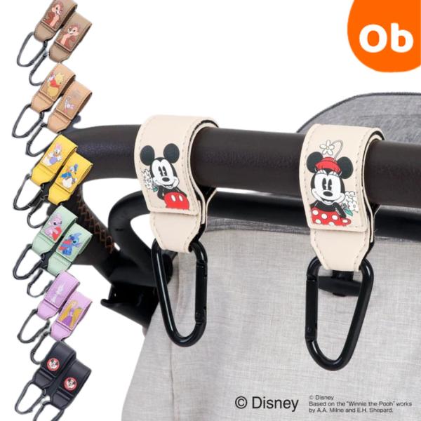 可愛いディズニーキャラクターのベビーカーフックは、簡単に取り付けできる便利アイテム。しっかり荷物を支える耐荷重設計（約60kg）でお出かけをサポートします。フック部分はカラビナを採用、バッグや買い物袋の取り出しもストレスフリー。●カラビナフ...