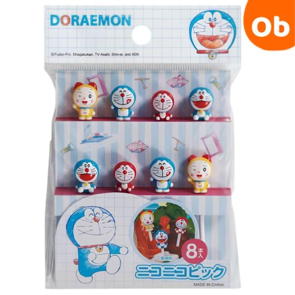 ドラえもん ニコニコピック お弁当グッズ トルネ 【ネコポス】 8本入 お弁当ピック ランチピック おかずピック キャラ弁グッズ ドラミちゃん ミニドラ