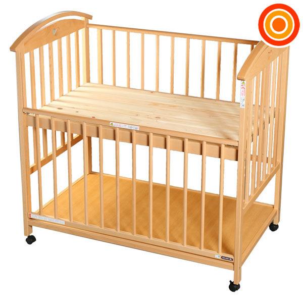 サワベビー 日本製ハイタイプベッド V型オットー ナチュラル 澤田工業