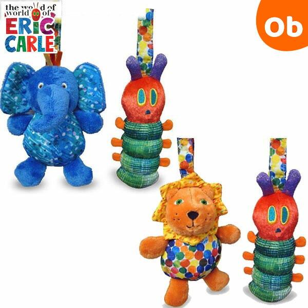 カラカラコロンと優しい音色のチャイムトイ。■対象年齢：0ヶ月〜■サイズ：あおむし　約幅7×奥行21×高さ4cm、エレファント　約幅12×奥行21×高さ4cm■重量：各約40g■備考：材質：ポリエステル、ABS、TPR【ＥＲＩＣ・ＣＡＲＬＥ（...