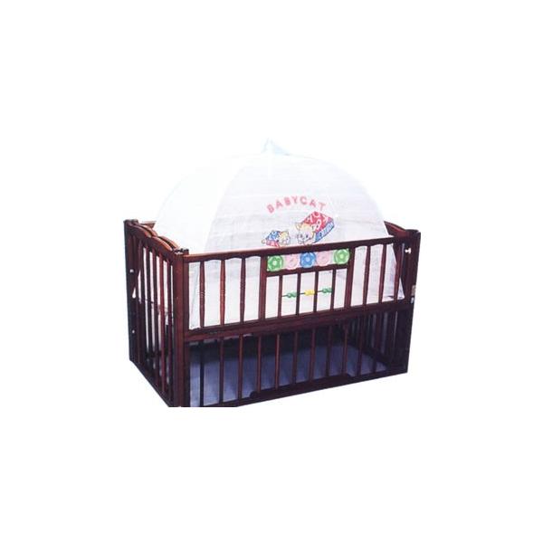 夏の必須アイテム蚊帳。ベッド専用。使用時サイズより小さいサークルベッドにも使用可能。■サイズ：120×70cm■素材：生地/綿・裾地/レース織・骨/スチール※クマの絵柄に変更となっております。<font color=red>※ラ...