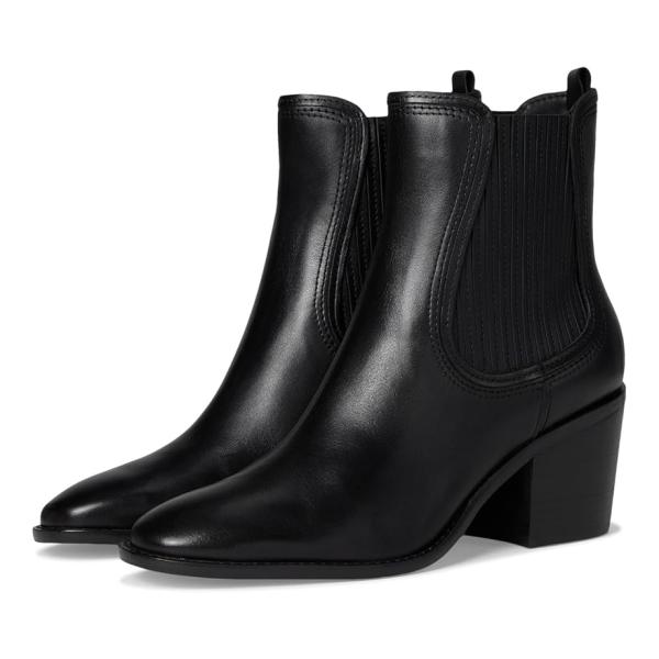 (取寄) コールハーン レディース ジャネル チェルシー ブーティ Cole Haan women Janelle Chelsea Booties Black Leather COLE HAAN（コールハーン） Cole Haan Janelle チェルシー Booties