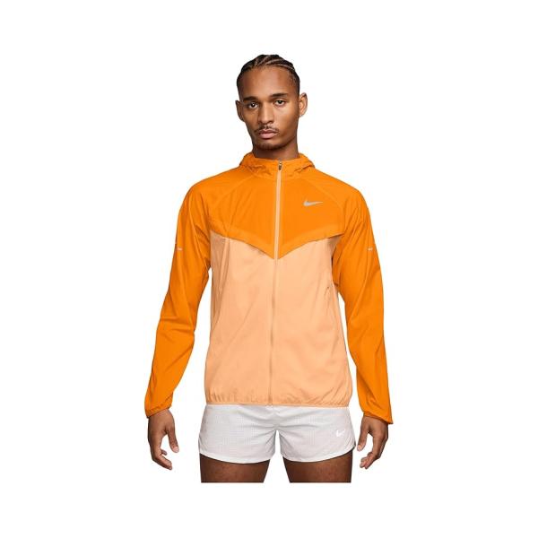 (取寄) ナイキ メンズ ストライド リペル UV ランニング ジャケット Nike men Stride Repel UV Running Jacket Bright Ceramic/Orange Chalk/Reflective Silver NIKE（ナイキ） Nike Stride Repel UV Running Jacket メンズ コート