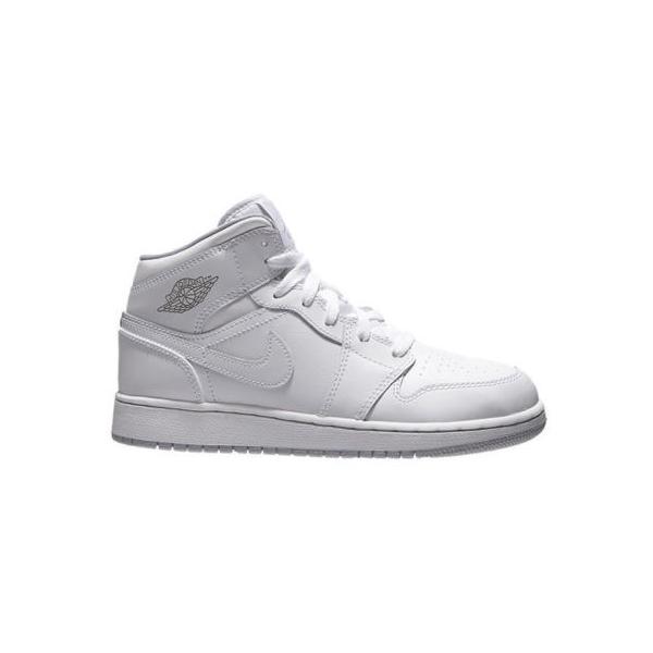 NIKE（ナイキ） AIR JORDAN 1 RETRO MID BG WHITE WOLF GREY 554725