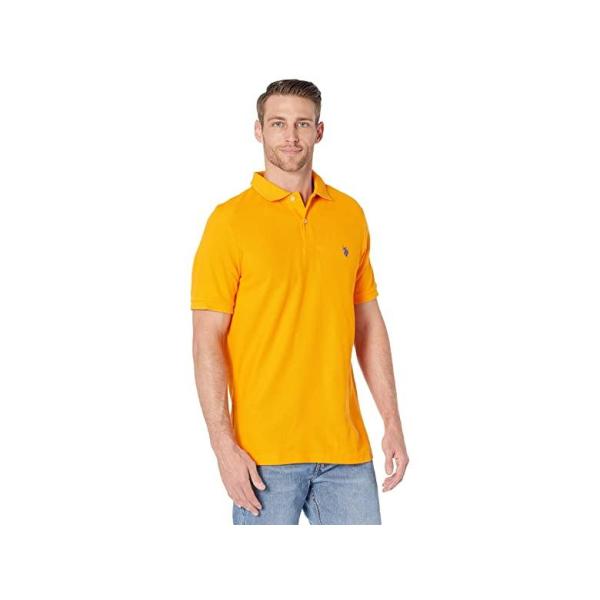 U.S. POLO ASSN. Ultimate Pique Polo Shirt メンズ シャツ トップス Warhol Orange