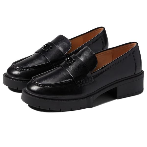 COACH コーチ Leah レザー Loafer レディース ローファー Black COACH コーチ Leah レザー Loafer レディース ローファー Black