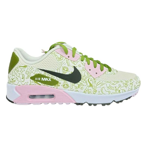ナイキ NIKE エアマックス90 Air Max 90 G Golf NRG Space Low Shoes Casual Sneakers CU9980-100 ローカット White Green Pink Black