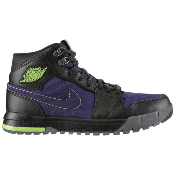 NIKE ナイキ 616344-505 エアジョーダン 1 Trek 'Court Purple Black Flash Lime' メンズ