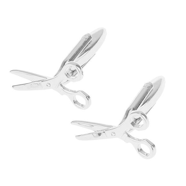 　ハサミデザインカフスボタン 　シザーズカフスカフスリンクス　カフリンクス