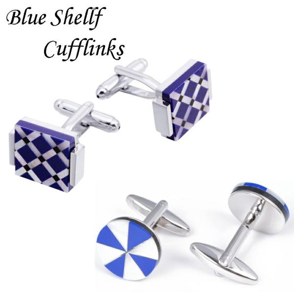 Blue Shellfカフスボタン ブルーシェル カフスリンクス　カフリンクス