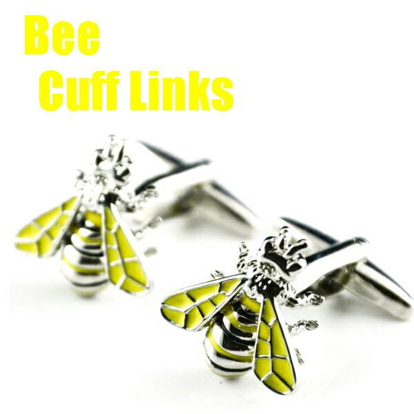 Bee 蜂デザイン カフスボタンカフスリンクス　カフリンクス