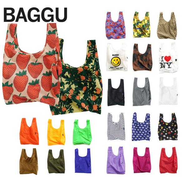 レビューを書いてメール便送料無料！カリフォルニア発ショッピングバッグBAGGU(バグゥ)。西海岸のセレブも愛用するオシャレなエコバッグです。テントやパラシュートに使用される丈夫なナイロン素材を使用していますので、10Kg以上の重さに耐えられ...