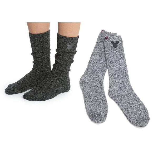 ベアフットドリームス×ディズニーコラボ ミッキーマウス靴下 レディース＆キッズ ニットソックス CLASSIC DISNEY MICKEY MOUSE SOCKS D1021