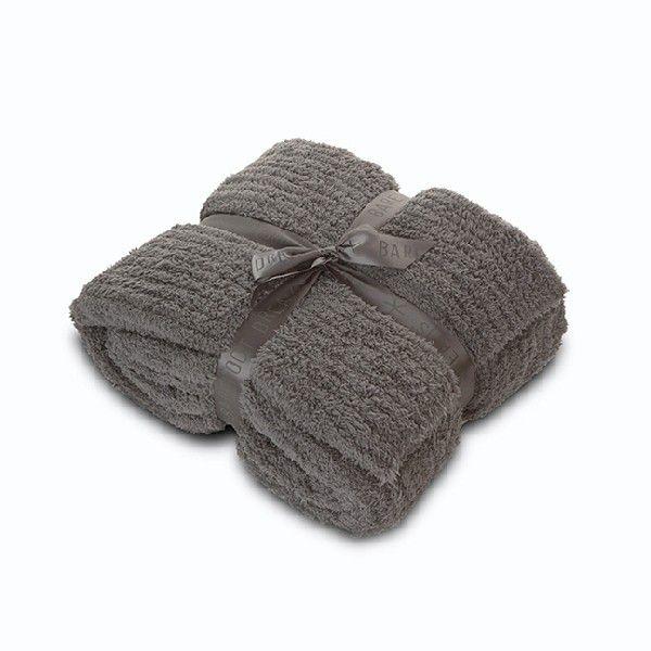 ベアフットドリームス Barefoot Dreams Cozychicシングルサイズブランケット 毛布 チャコール