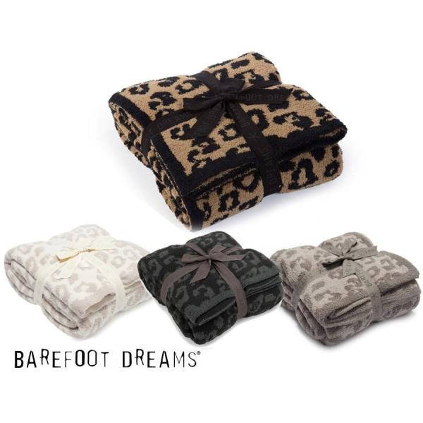 ベアフットドリームス Barefoot Dreams レオパード柄 シングル サイズ ブランケット リバーシブル 毛布 アニマル柄 563