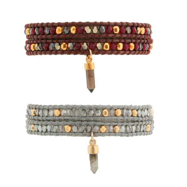 新品未使用。タグ付き。CHAN LUUネックレス CHAN LUU クリアランス チャンルー チャーム付きクリスタルミックス 2