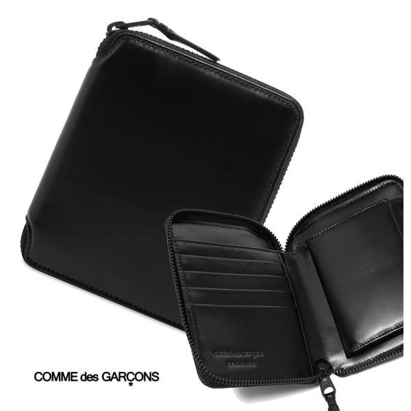 RfM\ COMME des GARCONS U[܂z Eht@Xi[ x[ubN VERY BLACK Leather Wallet SA2100VB
