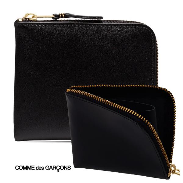 RfM\ COMME des GARCONS U[RpNgz ARECALF Leather Wallet ubN SA3100