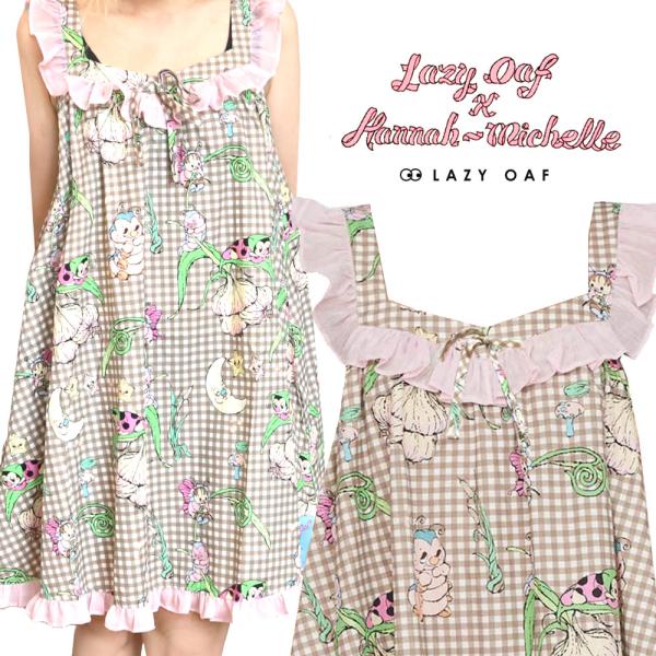 Lazy oaf レイジーオーフ　キャットワンピース LAZY OAF レイジーオーフ Lazy Oaf ワンピース ギンガムチェック
