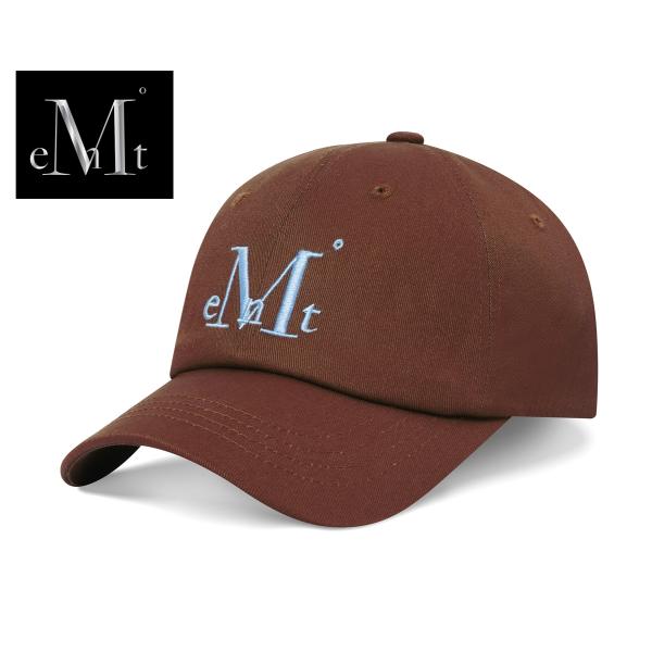 MUCENT ムセント キャップ シグネチャー ボールキャップ ブラウンブルー SIGNATURE BALL CAP Brown Blue logo ロゴキャップ ベースボールキャップ コットン