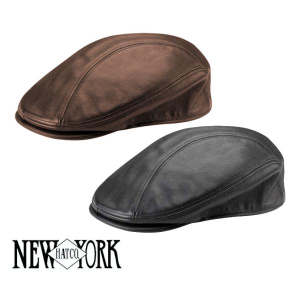 ニューヨークハット USA製 レザー ワッチキャップ 送料無料 NEW YORK HAT ニューヨークハット キャップ 9112 Lamba