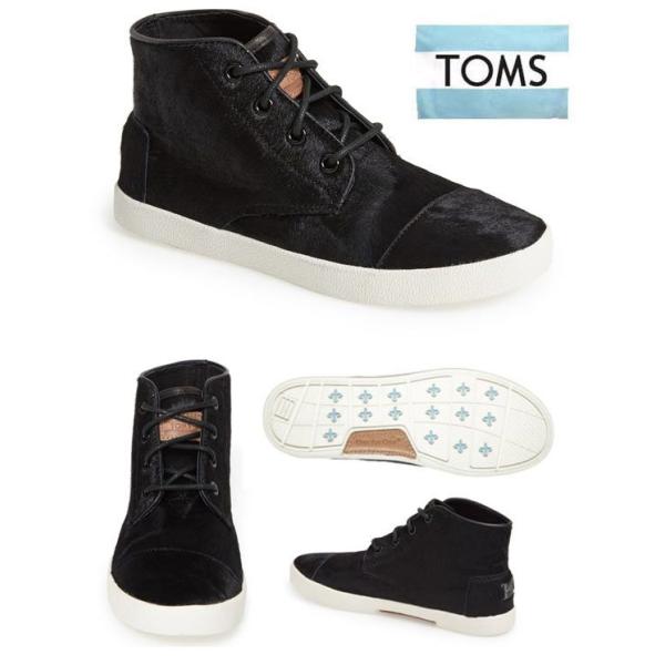 NAX fB[XV[Y gY Toms nRXEF[hXj[J[ nCJbg PASEOS HIGH Black Pony Hair ubN|j[wA