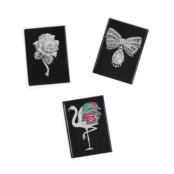 メール便送料無料 3点セット カルティエ展 マグネット 磁石 ブローチ柄