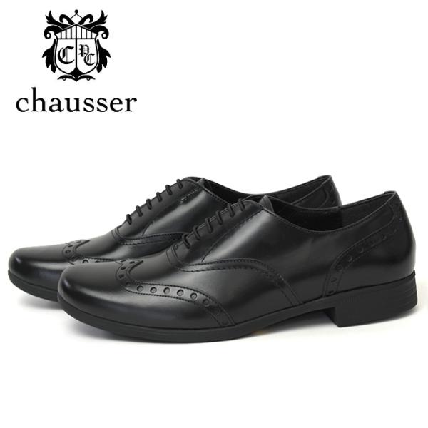 �V���Z �g���x���V���[�Y TR004 CHAUSSER TRAVEL SHOES BLACK �E�B���O�`�b�v