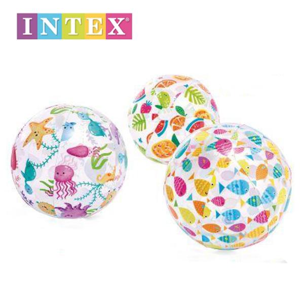 【新品未開封】インテックス　INTEX BEACH BALL ビーチボール　特大 デザインビーチボール 51cm INTEX（インテックス）海やプールに