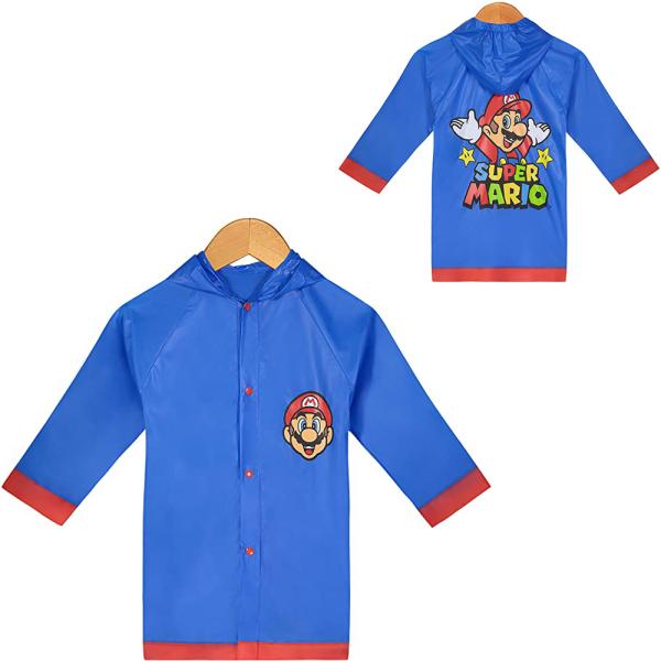 スーパーマリオブラザーズ キッズレインコート 子供用 レインポンチョ 雨カッパ