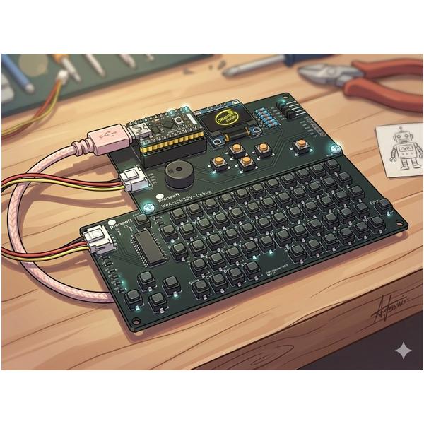 WeActCH32V開発支援ボード専用プリント基板(黒)