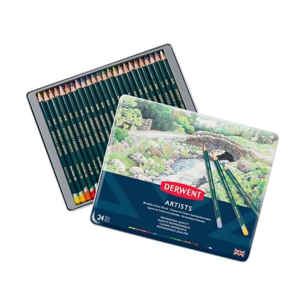 Derwent ダーウェント 色鉛筆 アーチスト カラーペンシル 24色セット 32093