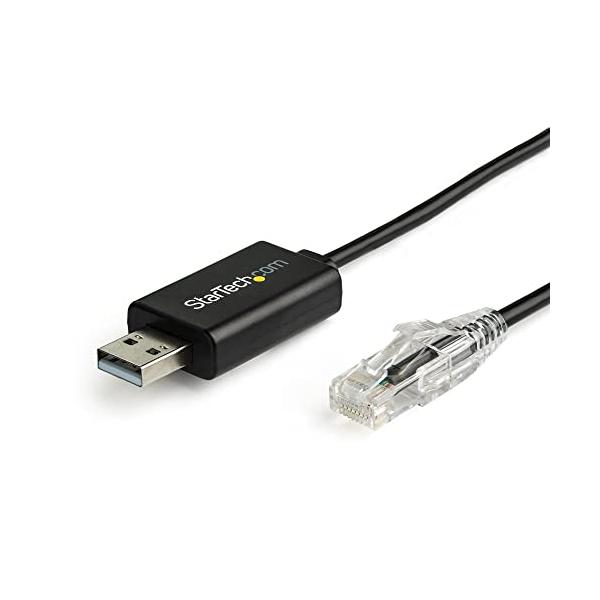 StarTech.com RJ45-USB Cisco互換コンソールケーブル 1.8m Cisco/Juniperなど多くの機器に対応 Wind