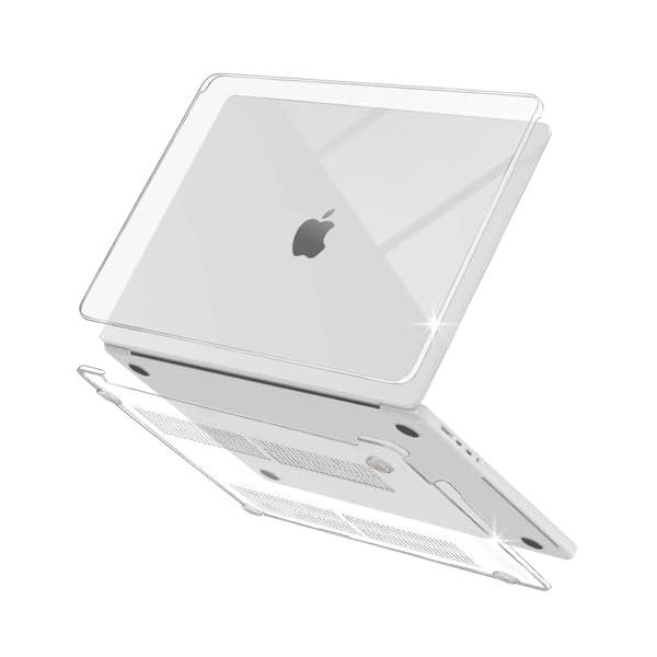 MacBook Air 13.6 インチ 2026 M5 /M4/M3/M2 用 カバー クリア 全透明 13インチ 2025 2024 202