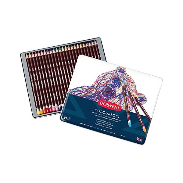 Derwent ダーウェント 色鉛筆 カラーソフト 24色セット 0701027