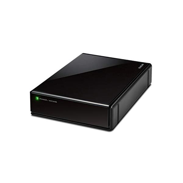 エレコム HDD 外付けハードディスク 6TB SeeQVault対応 テレビ録画 かんたん接続ガイド付き 静音ファンレス設計 ブラック ELD