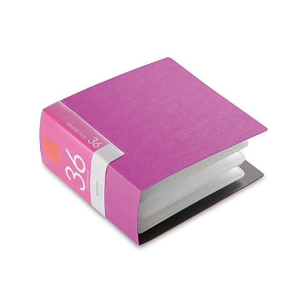 BUFFALO CD&DVDファイルケース ブックタイプ 36枚収納 ピンク BSCD01F36PK
