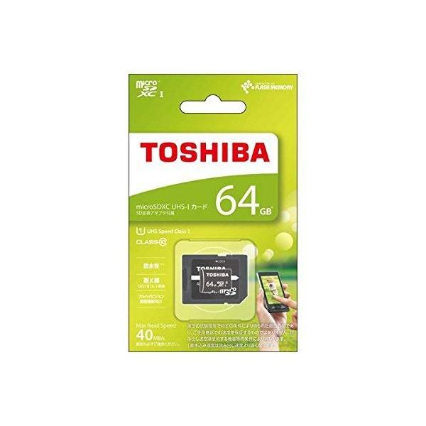 TOSHIBA microSDXCカード 64GB Class10 UHS-I対応 (最大転送速度4...