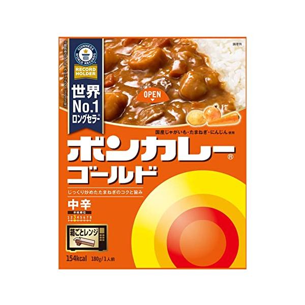大塚食品 ボンカレーゴールド 中辛 180g5個