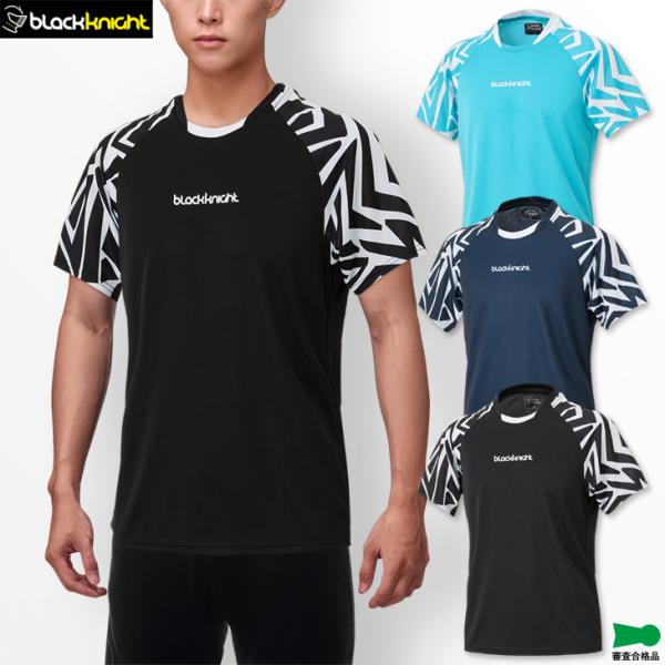 トナミ運輸　バドミントンチームTシャツ（ブラック）① black knight ブラックナイト バドミントン ドライTシャツ T