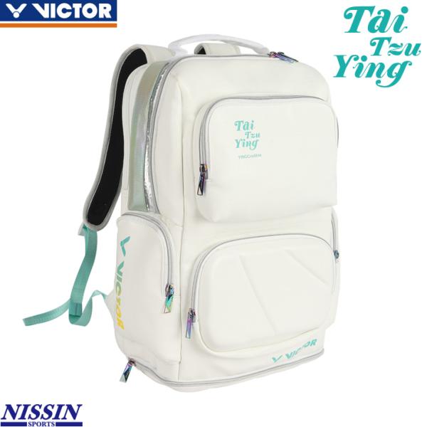 Victor バドミントンバッグ ホワイト/ブルー バッグ | 製品情報 | バドミントン Badminton｜ビクタースポーツ