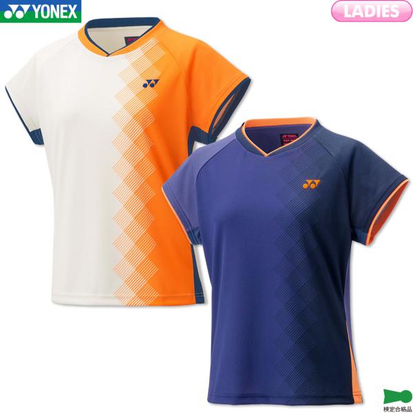美品　YONEX バドミントンゲームシャツ　レディースO YONEX（ヨネックス） バドミントン ウェア YONEX WOMEN ゲームシャツ
