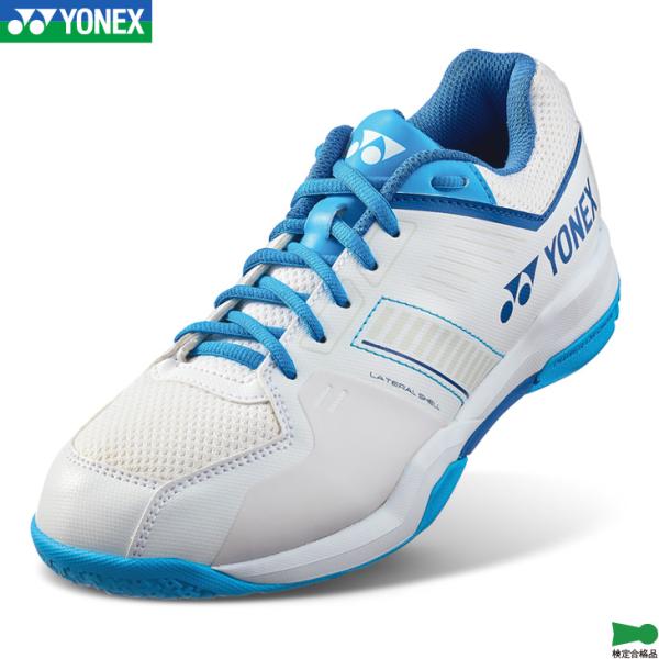 YONEX バドミントンシューズ ブルー/グレー ヨネックス) YONEX バドミントンシューズ パワークッションエア
