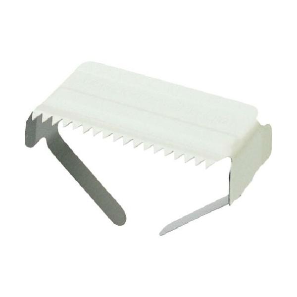 [特長]●カートンテープ・布テープのカットにも充分耐える丈夫なカラー鋼鈑仕様です。●粘着剤がつきにくく、長持ちします。[仕様]●最大テープ幅(mm)：55●色：白●幅×長さ：35×155mm[材質／仕上]●カラー鋼鈑